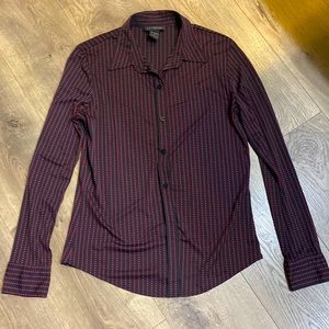 Express black with fushia polka dots.